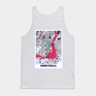 Montreal - Canada MilkTea City Map Tank Top